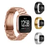 Cinturino in metallo da 23 mm per cinturino Fitbit Versa / Versa Lite Bracciale in acciaio inossidabile senza viti per Fitbit Versa Sostituisci accessori per braccialetti