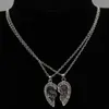 Hot style Two pendants set with a diamond best friends necklace necklace for valentine's day gift accessories chic and sophisticated