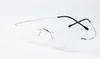 ウルトラライトシルエットリムレス光学フレーム女性男性アイウェアフレーム純粋なチタン眼鏡