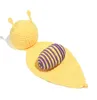 Vente chaude infantile dessin animé animal cape chapeau Photographie Props belle petite escargot cosplay costumes faits à la main au crochet vêtements de fil nouveau-né