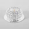 Bubble Crystal Ceiling Lights LED Aisle Lamp Spotlight Living Room Corridor Entrance Downlight Stainless Steel Mirror Base Ceiling Lamp