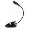 Portable Gadget Super Bright 2 LEDs Book Light Dual LED Flexible Clip-On Reading Lamp For E-Readers Books on Bed DHL FEDEX EMS FREE SHIP