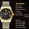 Top Brand Tevise роскошные автоматические часы мужчина турбийон роль механические часы движения золотые часы Relogio Masculino 2017 новый D18101301