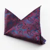 10st Paisley Silk Handkerchiefs Vävt djurmönster Hanky ​​Men s Business Casual Square Fickor Handkerchief Wedding Hankies