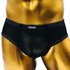 Sexy Men Low Waist Pouch Underwear Gay Transparent See Through Mesh Sissy Panties Pouch Penis Underpants Underwear Men Ice Silk Bo256J