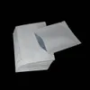 100 pièces/lot 10x15cm pochettes Mylar thermoscellables blanches en gros Surface brillante collations alimentaires séchées sucre bonbons paquet de noix sacs en papier d'aluminium