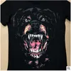 New Tide Brand Tshirt Couple Classic Evil Dog Head Printing T Shirt Round Neck Loose Short Sleeve T-shirt