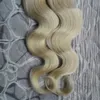 Cheap Blonde Brazilian body wave Hair Extension Tape aaaaaaa 100g Apply Tape Adhesive Skin Weft Hair 40 pieces Blonde Tape Hair Extensions