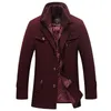 Neue Winter Warme Mantel Männer Casual Slim Fit Jacke Dicke Windjacke Woolen Mantel Palto Jaket männer Graben Peacoat Jacken 5XL