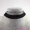 Лучшее предложение новая мода женщины черный веревка колье ожерелье набор стрейч бархат классический готический кружева колье цепи A0704