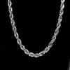 Gold Rope Chain For Men Fashion Hip Hop Necklace Jewelry 30inch Thick Link Chains214k