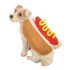 Spedizione gratuita Hot Dog Pet Dog Costume senape Cat Clothes Outfit per abbigliamento per cani di piccola taglia media