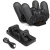 Supporto per stazione dock per caricabatterie doppio USB per PlayStation 4 / Slim / Pro Accessori per giochi per controller joystick PS4 SPEDIZIONE VELOCE di alta qualità