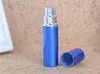 7 Colors 5CC smooth Aluminium perfume bottle 5ml Refillable Perfume Atomizer Travel bottles fragrance glass Spray bottles SN302