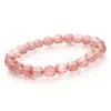 2018 Moda Naturalne Kamienne Bransoletki Dla Kobiet Mężczyźni Rose Kwarcs Tiger Eyes Agates Beaded Yoga Bransoletki Pulseira Masculina