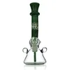 Стекло Beaker Бонг 8,8" Проц Water Pipe Oil Rig воды Бонг Зеленый цвет поставляется с Downstem и Glass Bowl