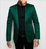 Op maat gemaakte groene jas Herenpakken voor bruiloft Piekte revers Eén knop Bruiloft Tuxedos Only Jacket191Y