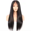 Perruque frontale en dentelle de vrais cheveux humains avec des cheveux de bébé perruques de cheveux humains droites de haute qualité fabriquées en Chine livraison gratuite