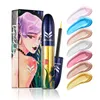 Hot makeup brand HUAMIANLI Liquid Eyeliner Glitter 7 colors with Pearl Luster Shimmer Eyeliner DHL shipping