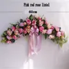 紫の人工ローズ牡丹の絹の花の花輪の鏡の花のドアLintelの花のヴィインパーティー用品家の結婚式の装飾