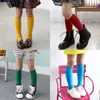 Girls Boys Child Lovely Knee High Socks Spring Autumn Popular Cotton Solid Color Casual Comfortable Winter Kids Long Sock C366 10Pairs