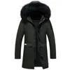down coat with fur hood