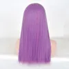 Kid child size wigs Descendants 2 Mal cosplay long purple hair Halloween wig