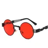 남성과 여성을위한 고품질 선글라스 금속 선글라스 라운드 선글라스 그늘 브랜드 디자이너 선글라스 미러 UV400 무료 배송