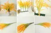 Plantes artificielles plante de riz Faux verdure couleur dorée plante de riz feuille verdure plastique riz sept tiges par pièce 7286331