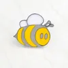 Emaille Dier Pins Lachende Honey Bee Insect Broche Denim Jas Pin Gesp Shirt Badge Dier Sieraden Gift Voor Kinderen