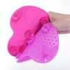 Newest Silicone brush cleaner Cosmetic Make Up Washing Brush Gel Cleaning Mat Foundation Makeup Brush Cleaner Pad Scrubbe Board7385478