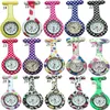 HELA 50PCSLOT MIX 53Colors New Nurse Watch Brosches Silikon Leopard Tunika Batterier Sjuksköterska Titta på NW0016207598