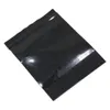 파우치 재 밀봉 포장 500PCS 블랙 × 5 센티미터 작은 지퍼 식품 스토리지 가방 재 밀봉 폴리 플라스틱 스낵 향료에 대한 증거 Polybags 냄새