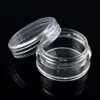 80X 5g Clear Empty Nail Polish Bottles Small Plastic Sample Containers Mini Jar With Lid Cosmetic Pot Box Powder Glitter Art