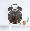 Wecker Wohnzimmer Dekorationen Schlafzimmer Wandaufkleber DIY Glocke personalisierte Home Art 3D Spiegel Wanduhr stille Uhr 60101