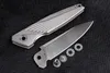 New High End Flipper Folding Knife M390 Satin Blade TC4 Titanium Alloy Handle Ball Bearing Fast Opening Knives EDC Pocket Knife