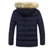 Snowshine Ylw Men Vinter Långärmad Hooded Pocket Tjockning Coat Outwear Top Blus Freeshipping