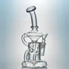 Hookahs Klein Tornado Recycler Glass Bongs 14mm Female Joint new two function smoking water pipes with glass banger tobacco Oil Dab Rigs with Bowl HR024