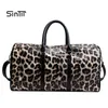 Leopard Print Large Capacity Women Travel Duffle High Quality Waterproof Leather Travel Bag Simple Luggage Bag Handbag