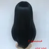 Kadınlar için uzun düz peruklar doğal saçlı tatlı kadınlar moda uzun bob peruklar siyah saç drag queen wig5872505