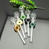 Neue hochwertige Farbe O Glasölbrenner verlängerte Glasrohre Glasbongs Bohrinseln Kostenloser Versand, Farbe zufällige Lieferung