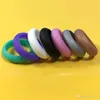 Mehrfarbiger Silikonring, runde Kieselgel-Ringe für Männer und Frauen, Kunsthandwerk, Geschenk 0 8fb BB