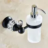 Sıvı Sabun Dispenserleri Lüks Altın Renk Sabun Dispenser Duvara Monte Buzlu Cam Konteyner şişe Banyo Ürünleri Ile HK-38