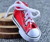 Wholesale 7 Color 3D Sneaker Keychain Novelty Canvas Shoes Key Ring Shoes Key Chain Holder Handbag Pendant Favors Direct Selling