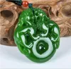 Großhandel - Chinesische handgemachte 100% natürliche Nephrit Jaspis Jade Pixiu Peace Anhänger Halskette