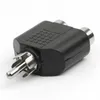 RCA jack Y Splitter AV Audio Video Plug Adapter 1 Male to 2 Female Converter