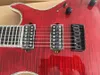 Ik heb een gitaarfabriek in China Elektrische gitaarhals door lichaam 24 fret ebbenhout toets rode kleur
