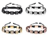 3pcsset bracelet mennatural stonebeadsgoldcharmluxurybracelet male hexagon crown charm braiding bracelets men jewelry Gift 2271970