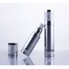 Bottle 10pcs 50ML Silver Matte Empty Perfume Atomizer Vacuum Pump Airless Cosmetic Makeup Packaging For Travel wholesale EB102