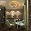 WOXIU 3W LED Wandleuchte Deckenleuchten aus Aluminium Badezimmerlampe Moderne Stahler-Effekt Badezimmer Wohnzimmer Wandleuchte